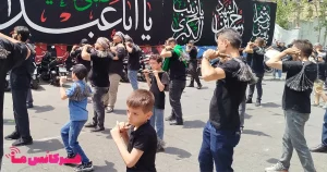 ظهرعاشورا به روایت دو رفیق - تهران هیئت محبان الحسین(ع) - زنجیززنی